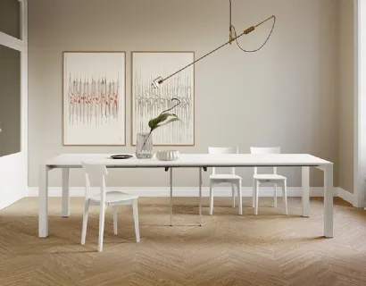 Tavolo allungabile in laminato con struttura in metallo verniciato Long Island di Arredo3