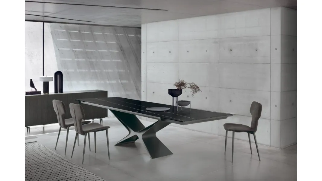 Tavolo allungabile Baltik Glass Decor di Sedit