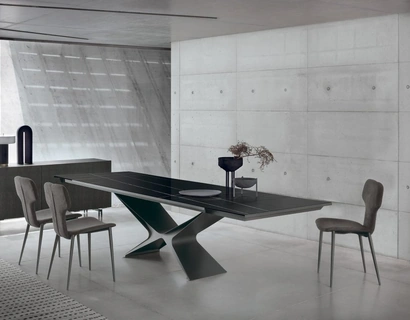 Tavolo allungabile Baltik Glass Decor di Sedit