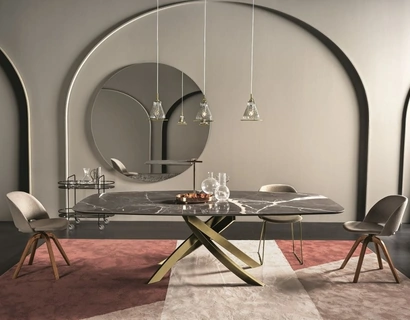 Tavolo Artistico in SuperMarmo di Bontempi