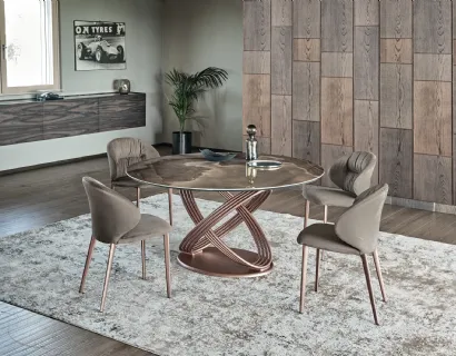Tavolo Fusion Rotondo di Bontempi