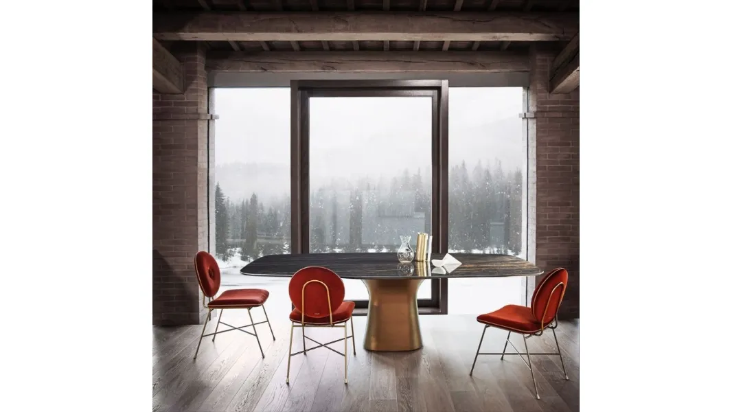 Tavolo in SuperMarmo Podium di Bontempi