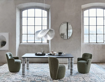 Tavolo Brick 144 in pietra lavica di Gervasoni