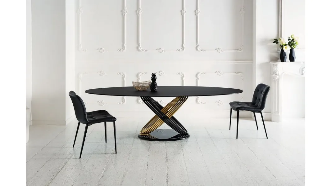 Tavolo Fusion in Cristallo di Bontempi
