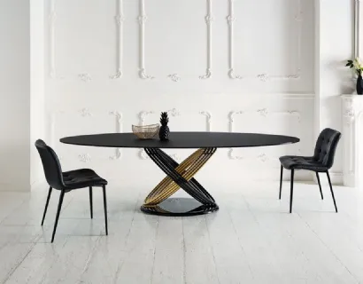 Tavolo Fusion in Cristallo di Bontempi