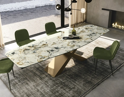 Tavolo in ceramica Gold di Sedit