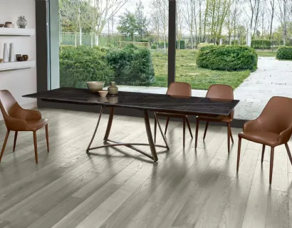 Tavolo allungabile Big Bang in ceramica supermarmo di Ingenia