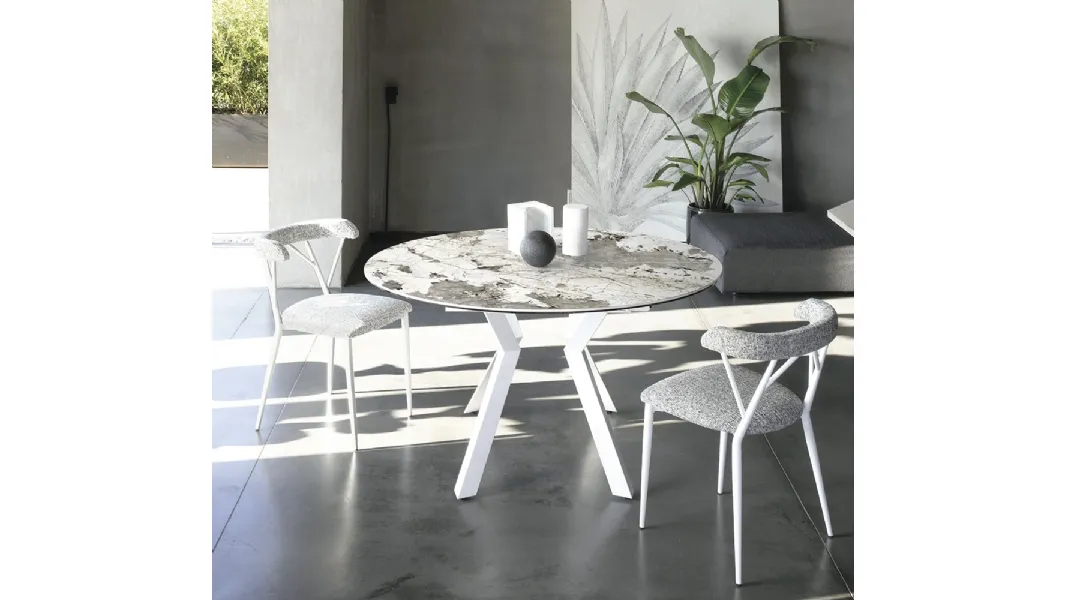 Tavolo in ceramica Zoe Round di Sedit