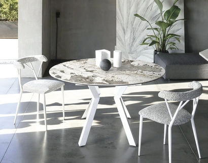 Tavolo in ceramica Zoe Round di Sedit