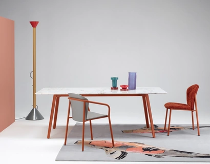 Tavolo con top in marmo Squid M di Scab Design