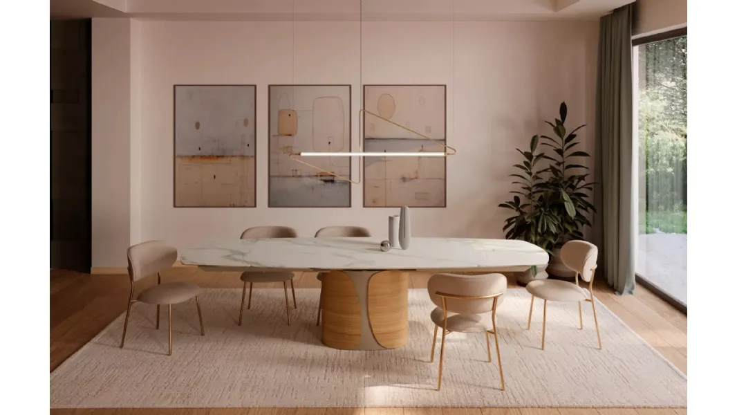 Tavolo Talos in SuperMarmo di Bontempi