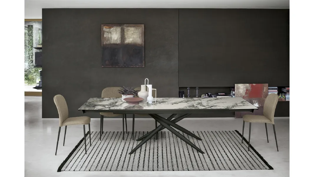 Tavolo allungabile Tiffany Glass Decor di Sedit