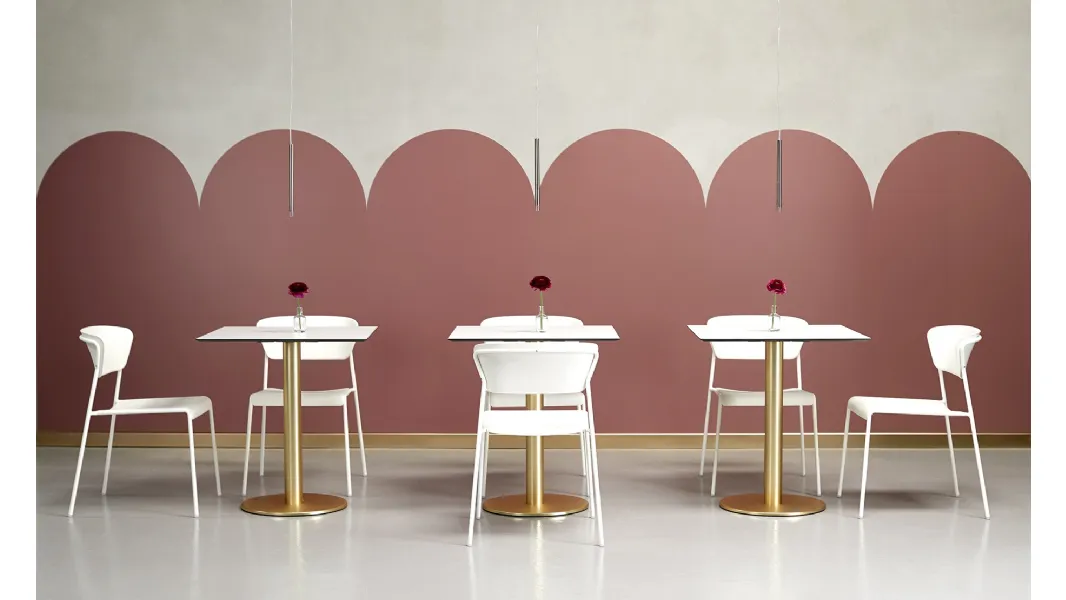 Tavolo Tiffany colonna tonda di Scab Design