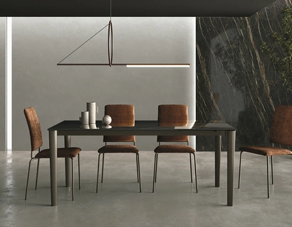 Tavolo allungabile Yago in ceramica lucida di Sedit