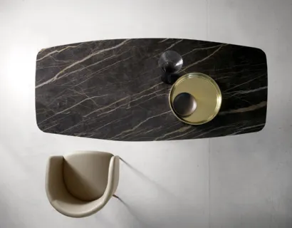 Tavolo T1339F Coast 180 in ceramica di Zamagna