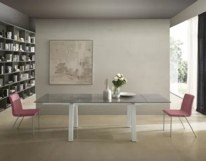 Tavolo T1357A Sand 160 in ceramica di Zamagna