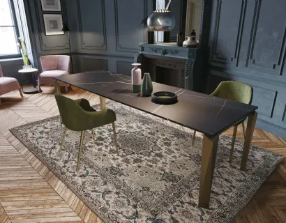 Tavolo T1511 Diamond 140 in laminato di Zamagna