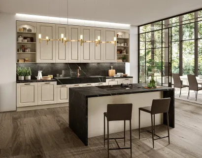 Cucina Classica Verona 01 con penisola di Arredo3