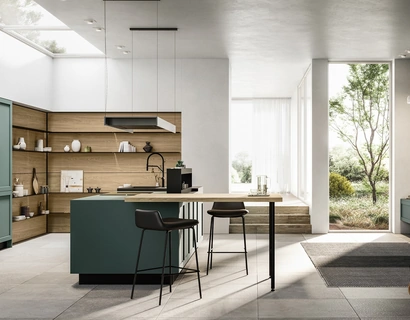 Cucina Moderna con isola Alma 02 di Arredo3