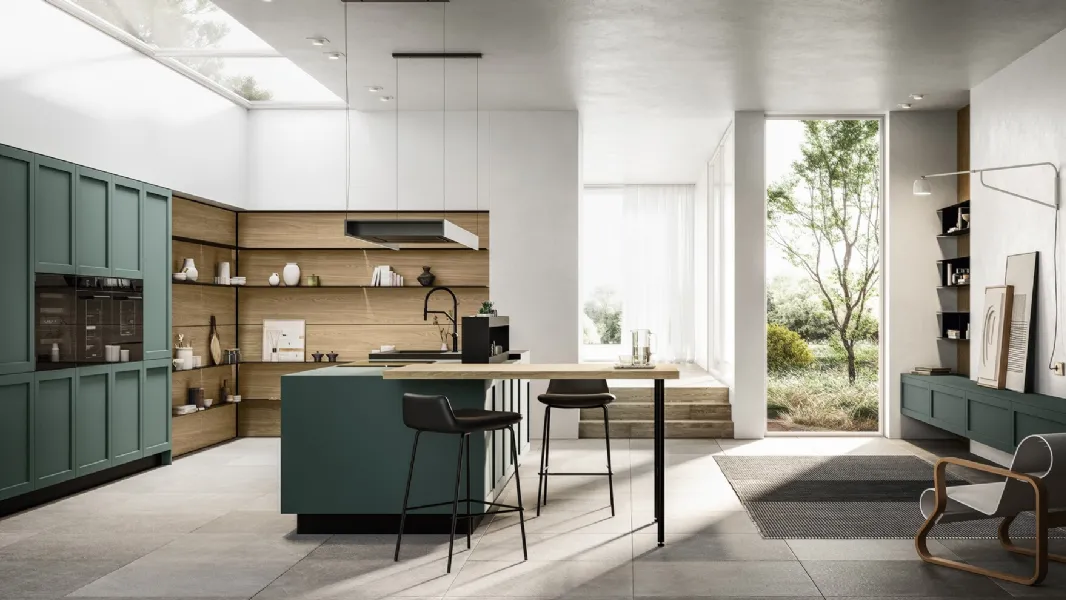 Cucina Moderna con isola Alma 03 di Arredo3