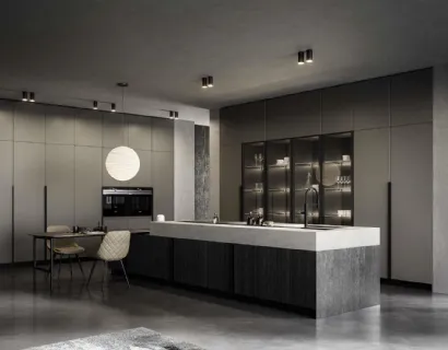 Cucina Moderna con isola Tratto 10 01 di Arredo3