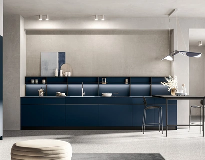 Cucina Moderna lineare Tratto_10 04 in HPL di Arredo3