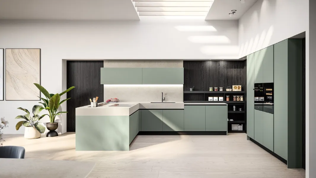 Cucina Moderna con penisola Cloe 01 di Arredo3