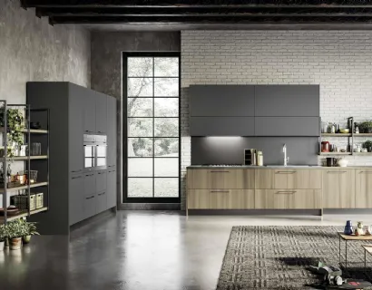 Cucina Moderna ad angolo in laminato e laccato Cloe 03 di Arredo3