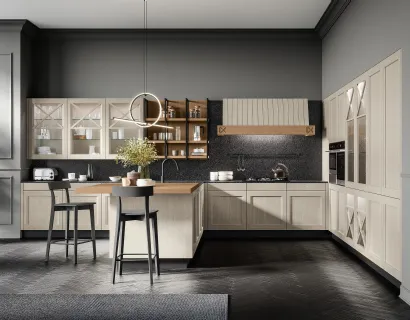 Cucina Moderna Frida 04 con penisola di Arredo3