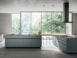 Cucina Moderna con doppia isola Glass 02 di Arredo3