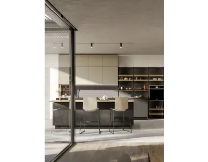 Cucina Moderna Kalì 13 con isola di Arredo3