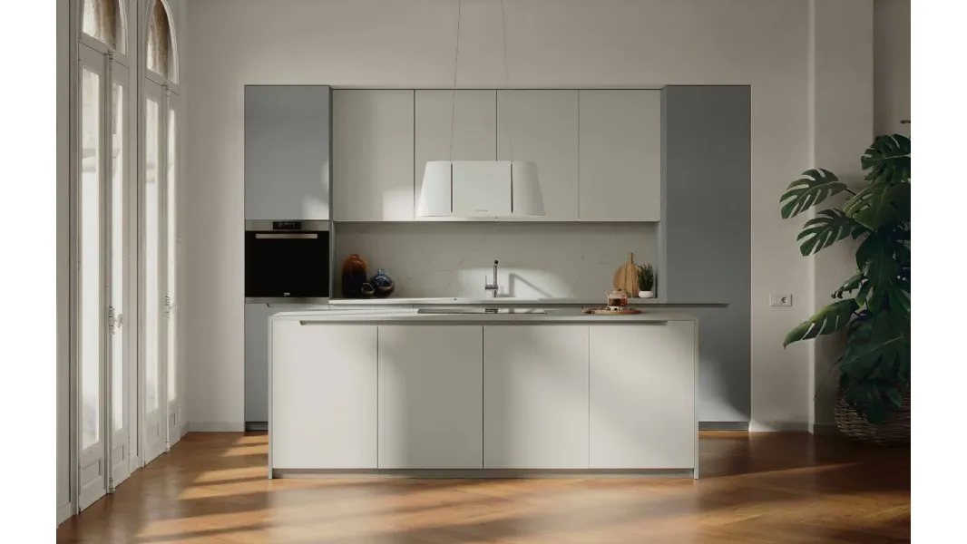 Cucina Moderna in pet con isola MK08 di Gentili Cucine
