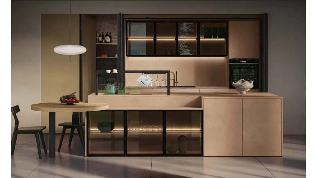 Cucina Moderna con isola MK09 di Gentili Cucine