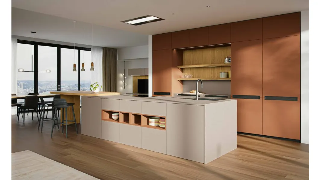 Cucina Moderna con isola MK01 di Gentili Cucine