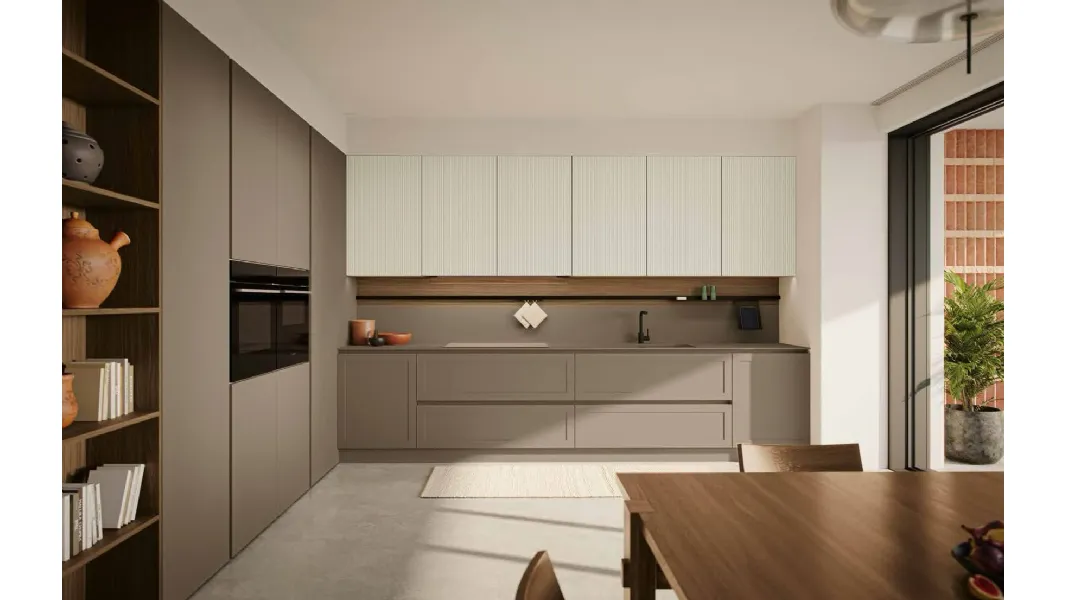 Cucina Moderna angolare laccata MK03 di Gentili Cucine