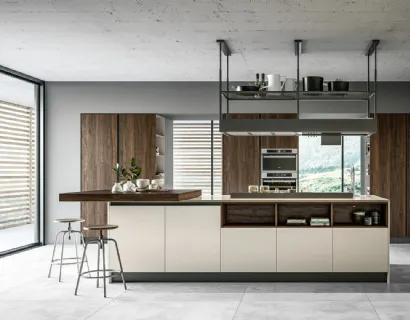 Cucina Moderna con isola Round 01 di Arredo3