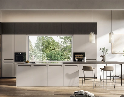 Cucina Moderna in Pet con isola Tekna di Arredo3