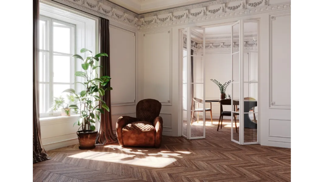 Porta per interni a libro Factory T4 di Foa