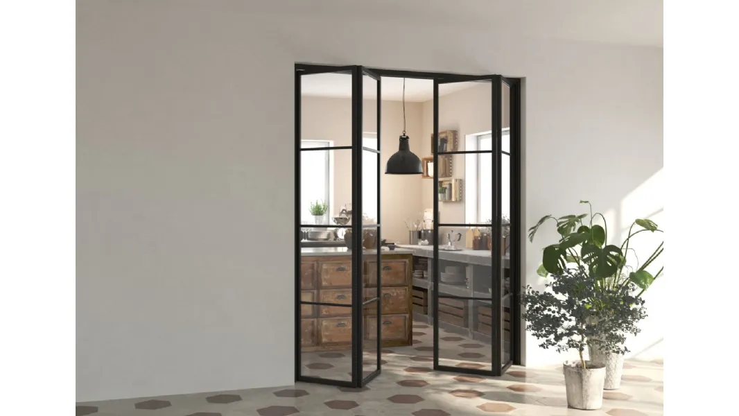 Porta per interni a libro Factory T4 di Foa