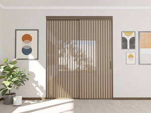 Porta per interni scorrevole in legno e vetro Factory V60 di Foa