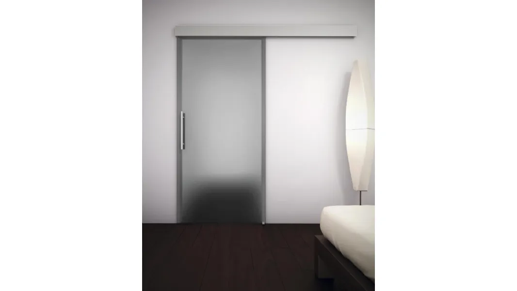 Porta per interni scorrevole Sinthesy Light Laccato Alluminio di Foa