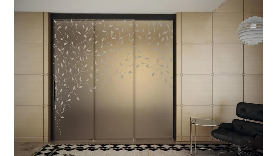 Porta per interni scorrevole Sinthesy Light Olive di Foa