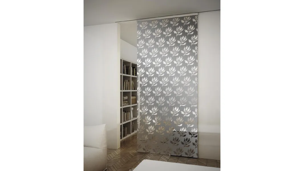 Porta per interni scorrevole Sinthesy Light Rosae di Foa