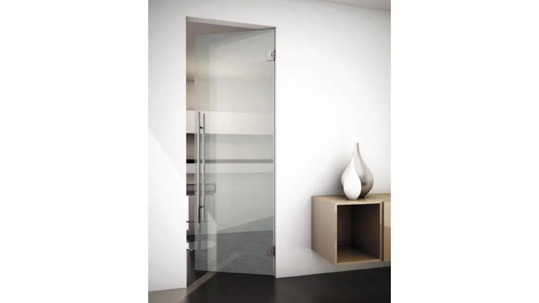 Porta per interni battente Sliver Flou Bianco di Foa