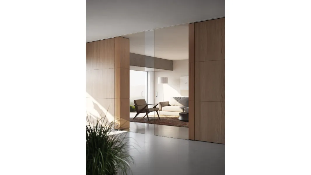 Porta per interni scorrevole Space Bronzo di Foa