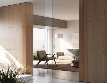 Porta per interni scorrevole Space Bronzo di Foa