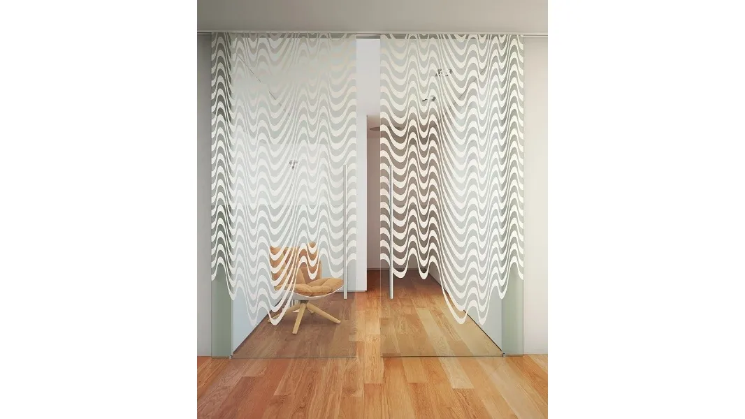 Porta per interni scorrevole Space Drip di Foa