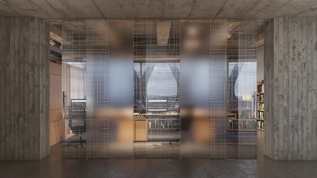 Porta per interni scorrevole Space Graphics di Foa