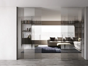 Porta per interni scorrevole Space Supersilver di Foa