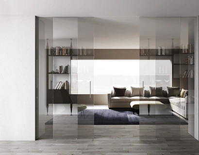 Porta per interni scorrevole Space Supersilver di Foa